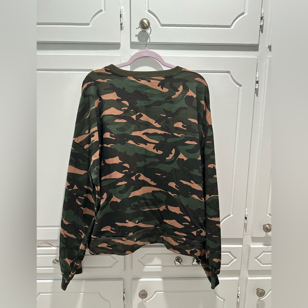 -BiBi camouflage color-block sweatshirt - Picture 2 of 4